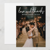 Handgeschreven Bedankt voor het handgeschreven ste (Voorkant / Achterkant)