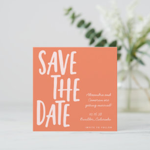 Handgeschreven belettering Vibrant Summer Sinaasap Save The Date