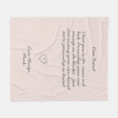 Handgeschreven bericht Personaliseer tekstSherpa B Fleece Deken (Voorkant (Horizontaal))