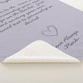 Handgeschreven bericht Personaliseer tekstSherpa B Sherpa Deken (3/4)