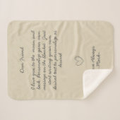 Handgeschreven bericht Personaliseer tekstSherpa B Sherpa Deken (Voorkant (horizontaal))