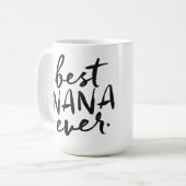 Handgeschreven beste Nana ooit Koffiemok (Voorkant links)