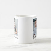 Handgeschreven beste opa ooit Modern 2-foto Koffiemok (Center)