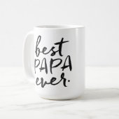 Handgeschreven beste papieren ooit koffiemok (Voorkant links)