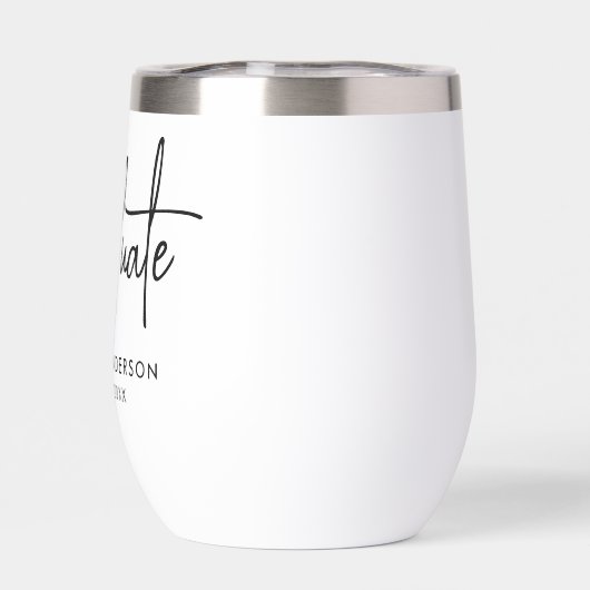 Handgeschreven Black Script-Afstuderen (Achterkant)