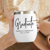 Handgeschreven Black Script-Afstuderen