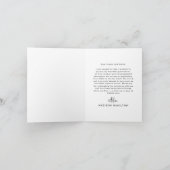 Handgeschreven Black Script Photo Afstuderen Bedankkaart (Binnen)