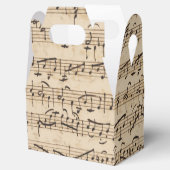 Handgeschreven bladmuziek  Muzieknoten Bedankdoosjes (Geopend)