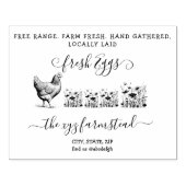 Handgeschreven Boerderij Ei bedrijf Stempel (Afrduk)