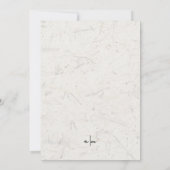 Handgeschreven Boho Bruiloft Kaart (Achterkant)