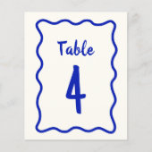 Handgeschreven Bold Wavy Vrijgezellenfeest Tafelnu (Voorkant)