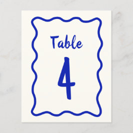 Handgeschreven Bold Wavy Vrijgezellenfeest Tafelnu