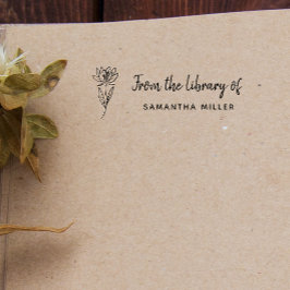 Handgeschreven Botanisch aangepast boek De bibliot Zelfinktende Stempel