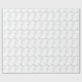 Handgeschreven bride en Groom Silver Heart Wedding Cadeaupapier (Vlak)