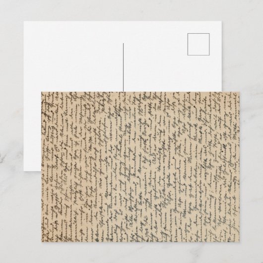  handgeschreven brief briefkaart (Voorkant / Achterkant)