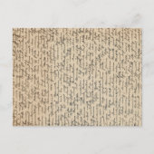  handgeschreven brief briefkaart (Voorkant)