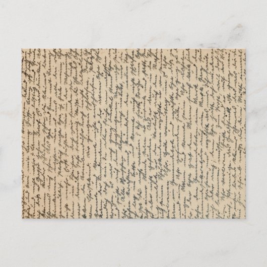 handgeschreven brief briefkaart (Voorkant)