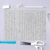 handgeschreven brief tissuepapier (Craft)