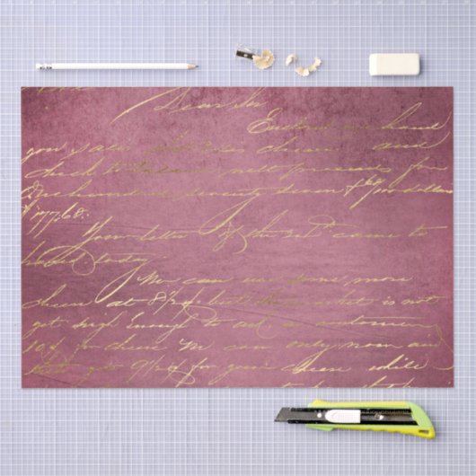  handgeschreven brief tissuepapier (Craft)