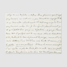  handgeschreven brief tissuepapier