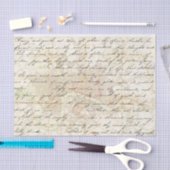  handgeschreven briefje Londen Map Decoupage Tissuepapier (Craft)