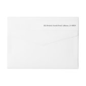 Handgeschreven bruid en bruidegom retour adres (Achterkant)