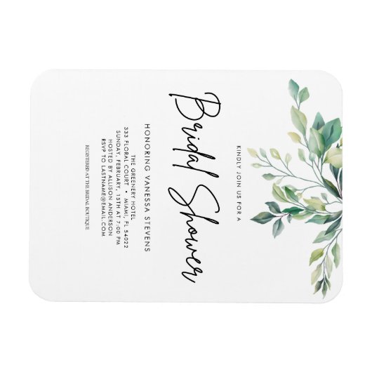 Handgeschreven Bruidsbad Magneet (Horizontaal)