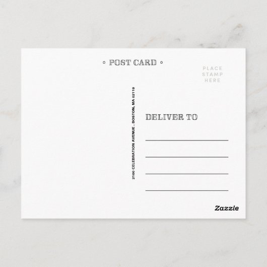 HANDGESCHREVEN | BRUILOFT BEDANKT POST KAART (Achterkant)