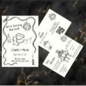 Handgeschreven bruiloft kaart