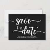 Handgeschreven bruiloft opslaan Datumkaarten Save The Date (Achterkant)