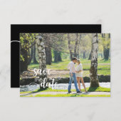 Handgeschreven bruiloft opslaan Datumkaarten Save The Date (Voorkant / Achterkant)