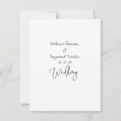 Handgeschreven bruiloft sparen de Kaart van de Dat (Achterkant)