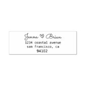 Handgeschreven bruiloft | Stempel retouradres (Design)