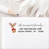 Handgeschreven Calligrafie Kerstmis 2020 Adres Etiket (Insitu)