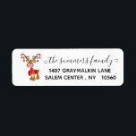 Handgeschreven Calligrafie Kerstmis 2020 Adres Etiket<br><div class="desc">Dit ontwerp kan op het gebied worden gepersonaliseerd dat door de foto en/of tekst te veranderen wordt verstrekt. Of het kan worden aangepast door de klik te kiezen om verdere optie aan te passen en de kleur van de achtergrond te schrappen of te veranderen, tekst toe te voegen, de tekstkleur...</div>