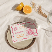 Handgeschreven Champagne Toren Bruidsmeisje Voorst Kaart