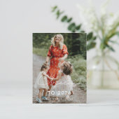 Handgeschreven Cheers tot 2023 Nieuwjaarsfoto Briefkaart (Staand voorkant)