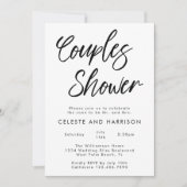 Handgeschreven chique moderne minimalistische douc kaart (Voorkant)