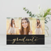 Handgeschreven collage | Oproep van de GraduPartij Kaart (Staand voorkant)