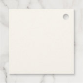 Handgeschreven Cool Wavy Border Dank je bruiloft Bedankjes Labels (Achterkant)