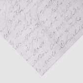 Handgeschreven Cursief Brief Tissuepapier (Detail)