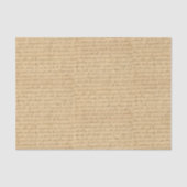 Handgeschreven cursief script tissuepapier (Voorkant)