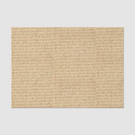 Handgeschreven cursief script tissuepapier