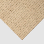 Handgeschreven cursief script tissuepapier (Detail)