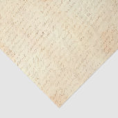 Handgeschreven cursieve brief tissuepapier (Detail)