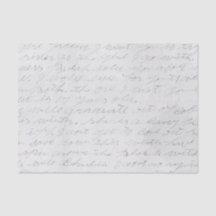 Handgeschreven cursieve brief