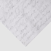 Handgeschreven cursieve brief tissuepapier (Detail)