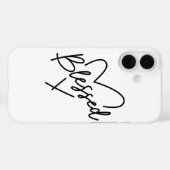 Handgeschreven dankbaarheidscitaat Case-Mate iPhone case (Achterkant (horizontaal))