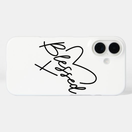 Handgeschreven dankbaarheidscitaat Case-Mate iPhone case (Achterkant (horizontaal))