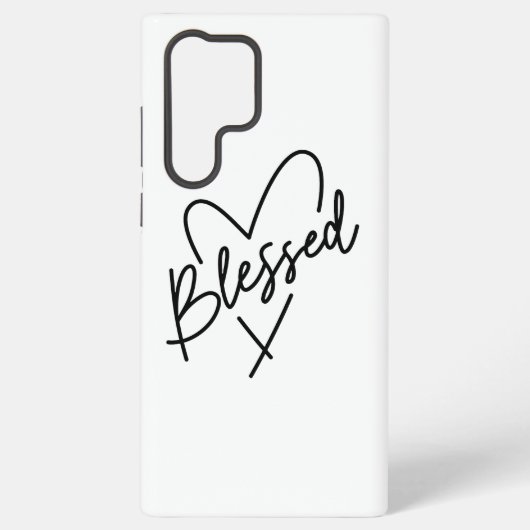 Handgeschreven dankbaarheidscitaat samsung galaxy hoesje (Achterkant)